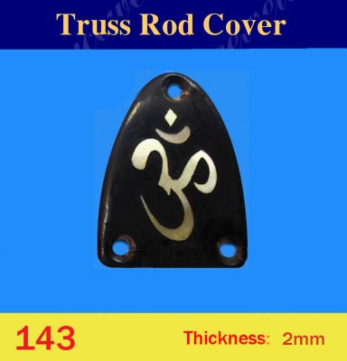 Bruce Wei, Macassar Ebony Truss Rod Cover w/MOP Inlay ( 143 )