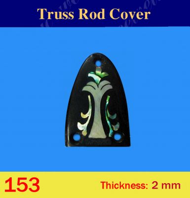 Bruce Wei, Macassar Ebony Truss Rod Cover w/MOP Inlay ( 153 )