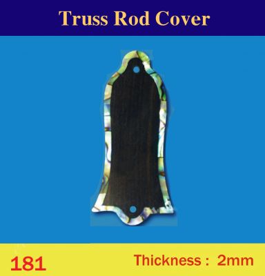 Bruce Wei, Macassar Ebony Truss Rod Cover w/ Abalone Inlay ( 181 )