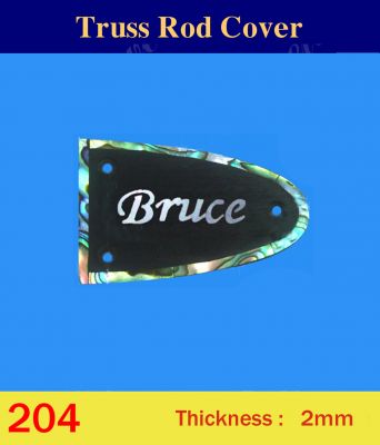 Bruce Wei, Macassar Ebony Truss Rod Cover - Inlay Your Name On Cover (204)