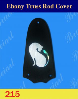 Bruce Wei, Macassar Ebony Truss Rod Cover w/MOP Inlay ( 215 )