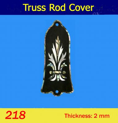 Bruce Wei, Macassar Ebony Truss Rod Cover w/MOP Inlay ( 218 )