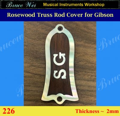 Bruce Wei, Rosewood Truss Rod Cover Fit Gibson ( 226 )