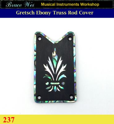 Bruce Wei, Gretsch Ebony Truss Rod Cover w/MOP Inlay ( 237 )