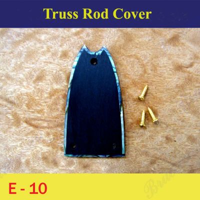 Bruce Wei, Ebony Truss Rod Cover w/ Abalone Inlay ( E-10 )