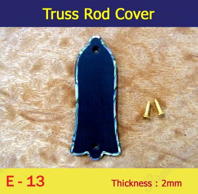 Bruce Wei, Ebony Truss Rod Cover w/ Abalone Inlay ( E-13 )