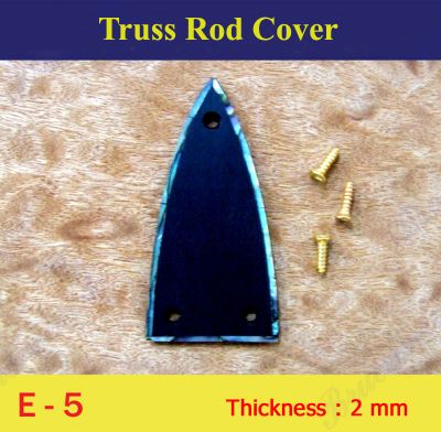 Bruce Wei, Ebony Truss Rod Cover w/ Abalone Inlay ( E-5 )