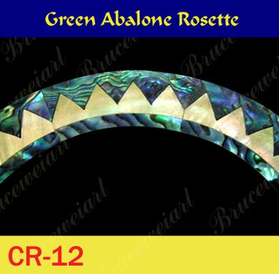 Bruce Wei,5pcs Mop & Abalone Rosette/Inside = 97mm,w=16.5mm (CR12)