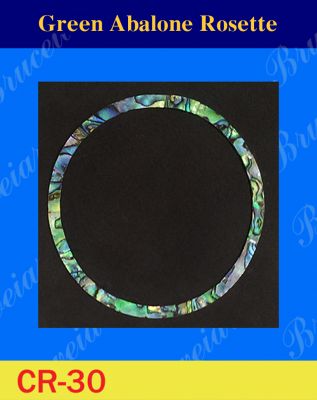 Bruce Wei, 5pcs Green Abalone Rosette / inside= 66mm, W=4 mm (CR30)