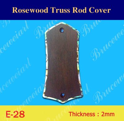 Bruce Wei, Rosewood Truss Rod Cover w/ Abalone Inlay ( E-28 )