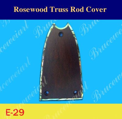 Bruce Wei, Rosewood Truss Rod Cover w/ Abalone Inlay ( E-29 )