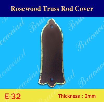 Bruce Wei, Rosewood Truss Rod Cover w/ Abalone Inlay ( E-32 )