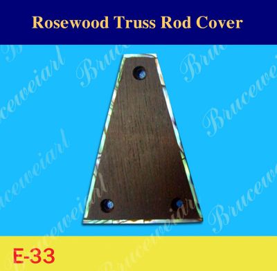 Bruce Wei, Rosewood Truss Rod Cover w/ Abalone Inlay ( E-33 )