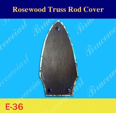 Bruce Wei, Rosewood Truss Rod Cover w/ Abalone Inlay ( E-36 )