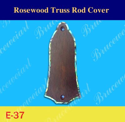 Bruce Wei, Rosewood Truss Rod Cover w/ Abalone Inlay ( E-37 )