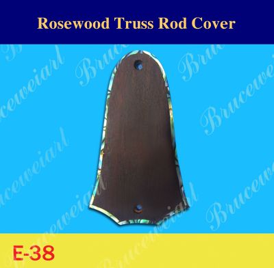 Bruce Wei, Rosewood Truss Rod Cover w/ Abalone Inlay ( E-38 )