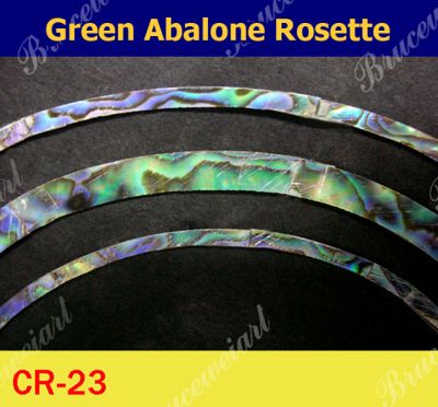 Bruce Wei, Green Abalone Rosette / inside= 105mm, W=25.5 mm (CR23)