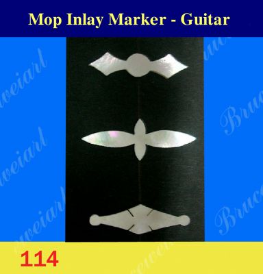 Bruce Wei, Inlay Material - DIY White MOP Inlay Markers (114 )