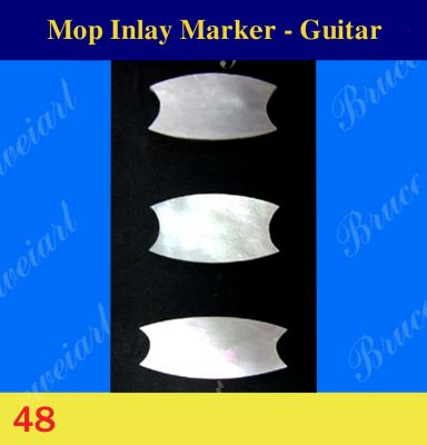 Bruce Wei, Inlay Material - DIY White MOP Inlay Markers ( 48 )