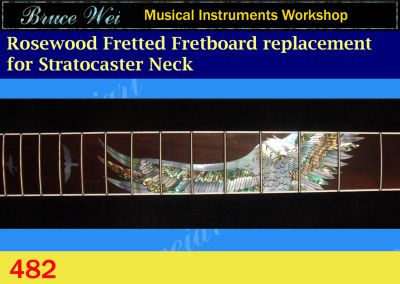 Guitar Rosewood Fretted Fretboard Replacement For Stratocaster Neck (482)