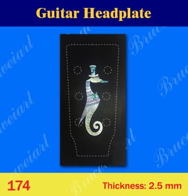 Bruce Wei, Guitar Part - Rosewood Headplate w/ Mop Art Inlay (174)