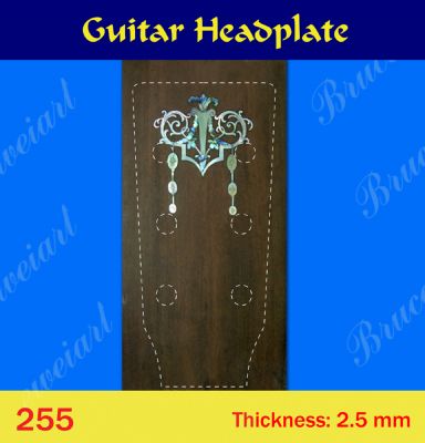 Bruce Wei, Guitar Part - Rosewood Headplate w/ Mop Art Inlay (255)