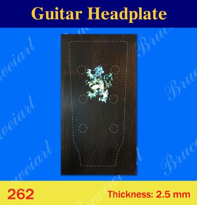 Bruce Wei, Guitar Part - Rosewood Headplate w/ Abalone Inlay (262)