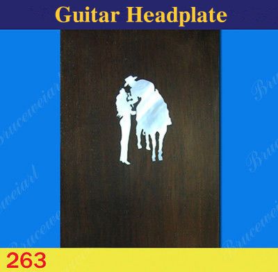 Bruce Wei, Guitar Part - Rosewood Headplate w/ Mop Art Inlay (263)