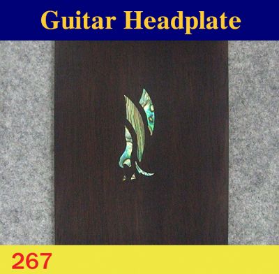 Bruce Wei, Guitar Part - Rosewood Headplate w/ Abalone Inlay (267)