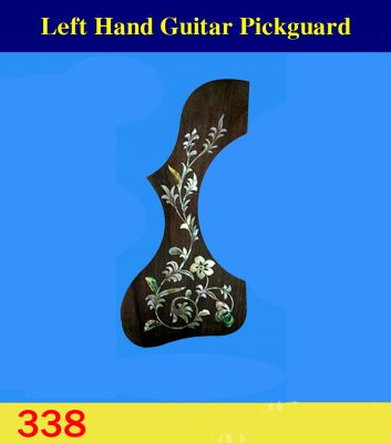 Guitar Left Hand Rosewood Pickguard, Mop & Abalone Inlay, Bruce Wei ( 338 ) 