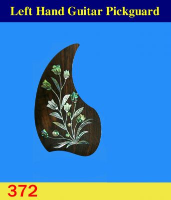 Guitar Left Hand Rosewood Pickguard, Mop & Abalone Inlay, Bruce Wei ( 372 ) 