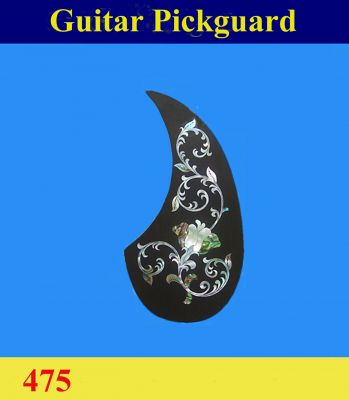 Guitar Handmade Rosewood Pickguard, Mother of pearl & Abalone Inlay, Bruce Wei ( 475 )