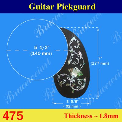 Bruce Wei, Guitar Part - Rosewood Pickguard W/ Mop Art Inlay (475)