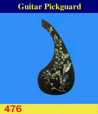 Guitar Rosewood Pickguard, Mop & Abalone Inlay, Bruce Wei ( 476 ) 