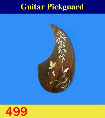 Guitar Rosewood Pickguard, Mop & Abalone Inlay, Bruce Wei ( 499 )