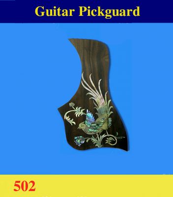 Guitar Handmade Rosewood Pickguard, Mother of pearl & Abalone Inlay, Bruce Wei ( 502 ) 