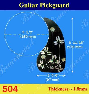 Bruce Wei, Guitar Part - Rosewood Pickguard W/ Mop Art Inlay (504)