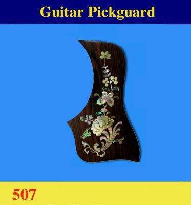 Guitar Rosewood Pickguard, Mop & Abalone Inlay, Bruce Wei ( 507 )