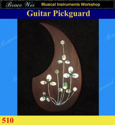 Guitar Rosewood Pickguard, Mop & Abalone Inlay, Bruce Wei ( 510 )