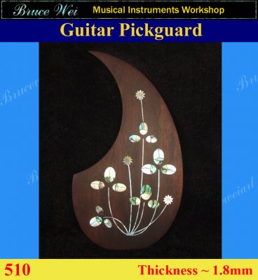 Bruce Wei, Guitar Part - Rosewood Pickguard W/ Mop Art Inlay (510)