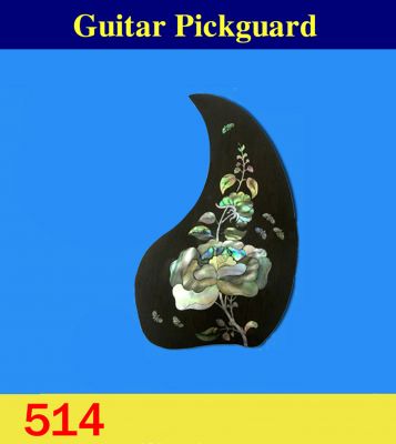 Guitar Rosewood Pickguard, Mop & Abalone Inlay, Bruce Wei ( 514 ) 