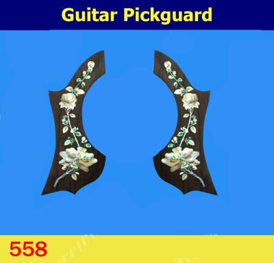 Guitar Rosewood Pickguard, Mop & Abalone Inlay 2pcs, Bruce Wei ( 558 )