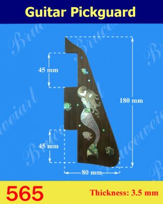 Bruce Wei, Guitar Part - Rosewood Pickguard W/ Mop Art Inlay ( 565 )