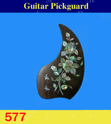 Guitar Rosewood Pickguard, Mop & Abalone Inlay, Bruce Wei ( 577 )