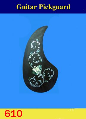 Guitar Left Hand Rosewood Pickguard, Mop & Abalone Inlay, Bruce Wei ( 610 )