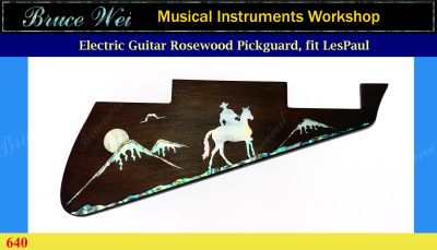 Bruce Wei, Guitar Part - Rosewood Pickguard W/ Mop Art Inlay ( 640 )