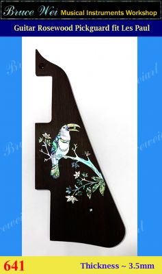 Bruce Wei, Guitar Rosewood Pickguard fit Gibson Les Paul Studio Guitar (641)