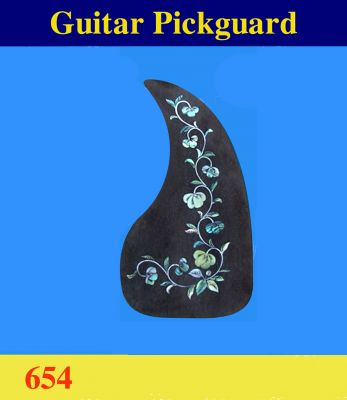 Guitar Rosewood Pickguard, Mop & Abalone Inlay, Bruce Wei ( 654 ) 