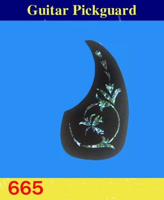 Guitar Rosewood Pickguard, Abalone Inlay, Bruce Wei ( 665 ) 
