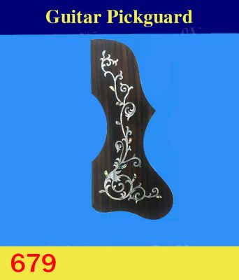 Guitar Rosewood Pickguard, Mop & Abalone Inlay, Bruce Wei ( 679 ) 